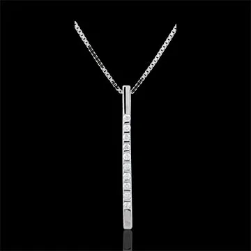 Collar Diata - oro blanco 9 quila y diamantes