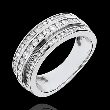 Anillo Hada - Vía Láctea - oro blanco 18 quilates - 52 diamantes 0. 63 quilates