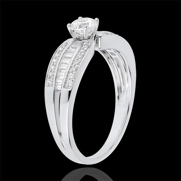 Inel Solitaire Destin - Frederika - 0.30 carate - aur alb de 18K