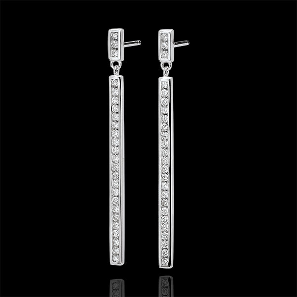 Boucles d'oreilles Constellation - Astrale - or blanc 9 carats et diamants