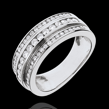 Bague Féérie - Voie Lactée - 0.63 carat - 52 diamants - or blanc 18 carats