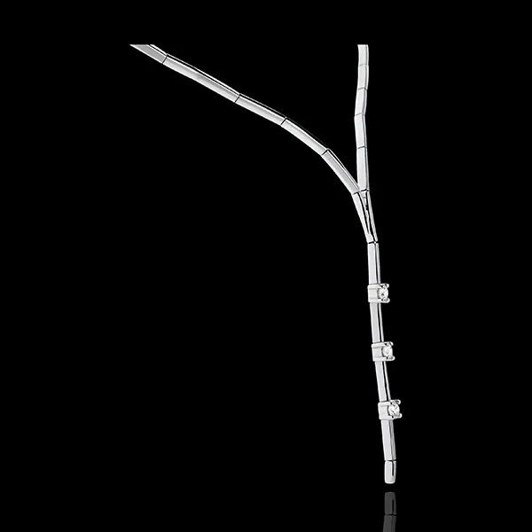 Icicle trilogy necklace - 0.47 carat - 3 diamonds
