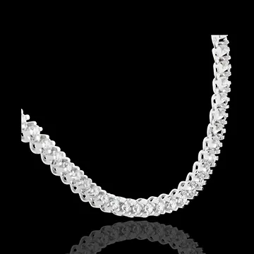 collier nuit sous les étoiles - or blanc 18 carats