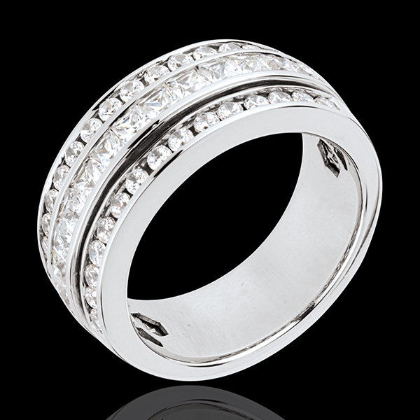 Ring Enchantment - Milky Way - white gold paved - 1.46 carat - 43 diamonds