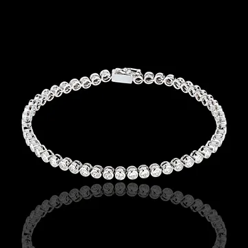 Boulier diamond bracelet-white gold - 2 carat - 52 diamonds
