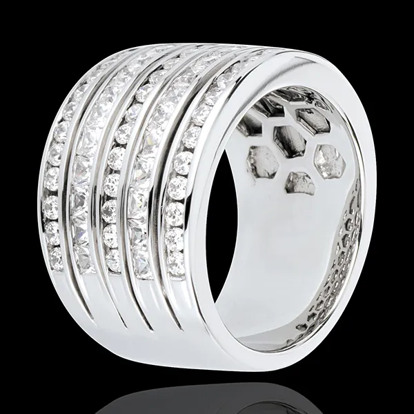 Ring Enchantment - Milky Way - white gold paved - 2.42 carat - 81 diamonds