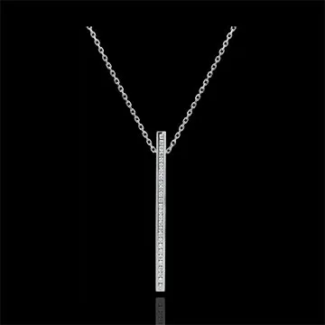 Collana Costellazione - Astrale - Oro bianco e Diamanti - 9 carati