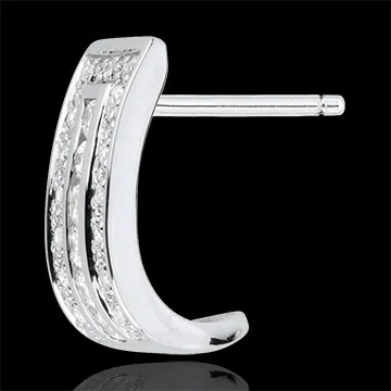 Costellazione Orecchini - Zodiaco - Oro bianco - 18 carati - 52 Diamanti - 0.37 carati