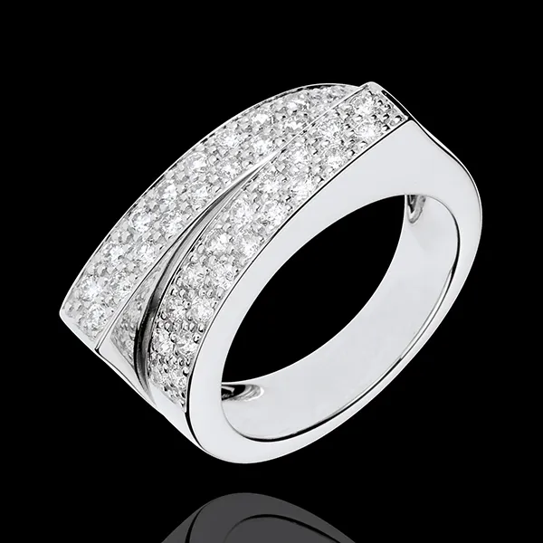 Anello Fantasmagoria - Doppio destino - Oro bianco - 18 carati - Diamanti - 0.68 carati 