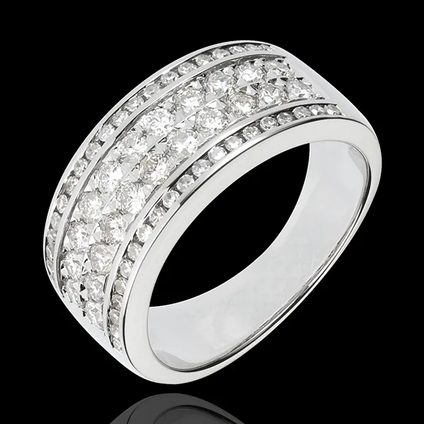 Anello Costellazione - Cosmo - Oro bianco - 18 carati - 62 Diamanti - 0.99 carati