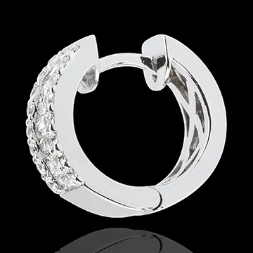 Orecchini Fantasmagoria - Luce Infinita - modello grande - Oro bianco - 18 carati - 46 Diamanti - 2.12 carati