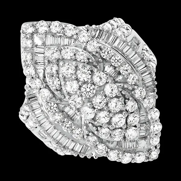 Bague Envol - Or blanc 9 carats et diamants