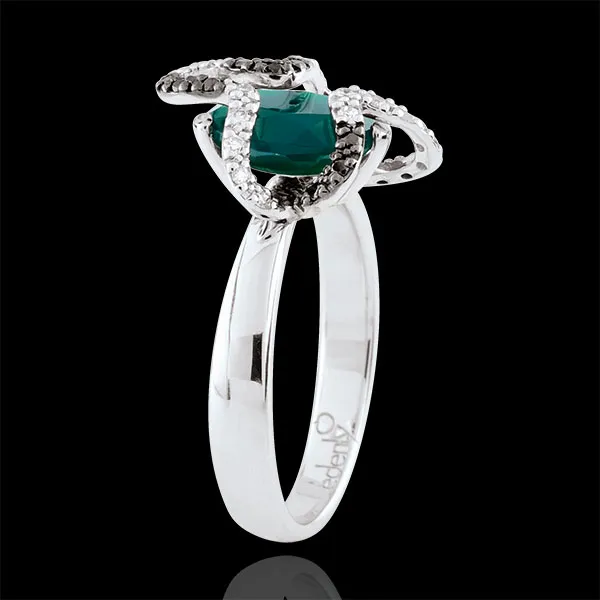 Ring Dagdromen - Medusa - zilver, Diamanten en edelstenen