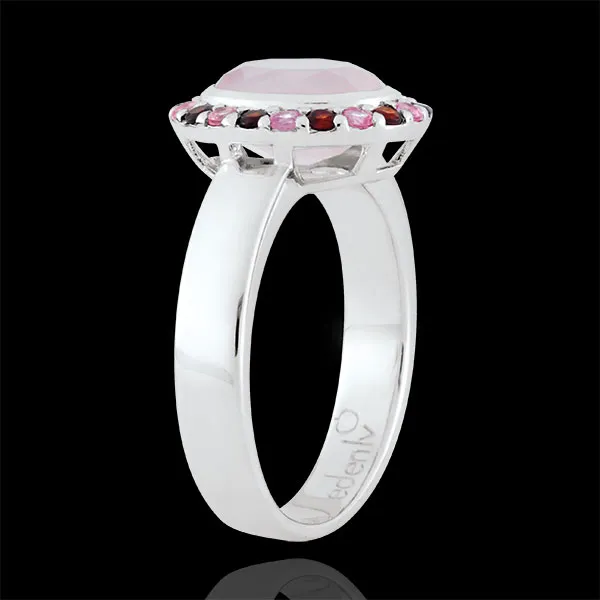 Ring Bloem van Eden - Zilver en edelstenen