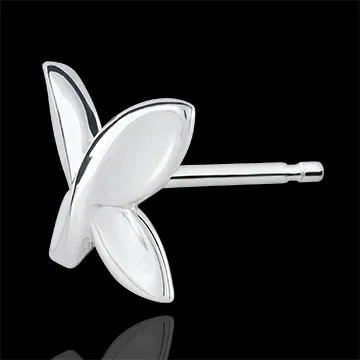Oorbellen Vlinder Origami - 9 karaat witgoud