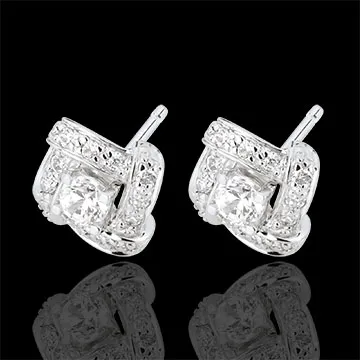 Cercei Destin - Prinţesa Persiei - aur alb de 18k şi diamante