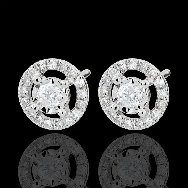 Boucles d'oreilles Destinée - Favorite - or blanc 9 carats