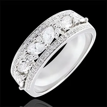 Bague Destinée - Byzantine - or blanc 18 carats et diamants