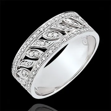 Bague Destinée - Théodora - 52 diamants - or blanc 9 carats