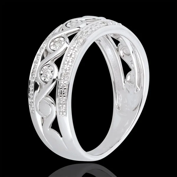 White Gold and Diamond Destiny Ring - Diane