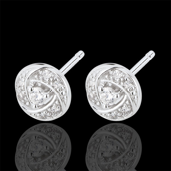 Earrings Destiny - Arthemis - white gold and diamonds