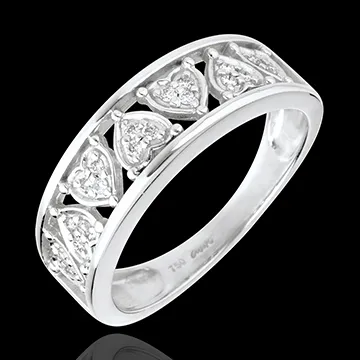 Anello Destino - Clotilde - Oro bianco - 18 carati - Diamante