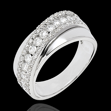 Anello Destino - Victoria - Oro Bianco - 18 carati - Diamanti - 0.79 carati