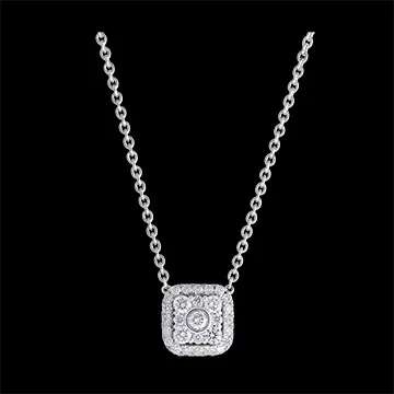 Collana Destino - Isis - oro bianco 9 carati e diamanti
