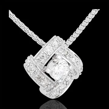 Collar Destino - Princesa Persa - oro blanco 18 quilatos y diamantes