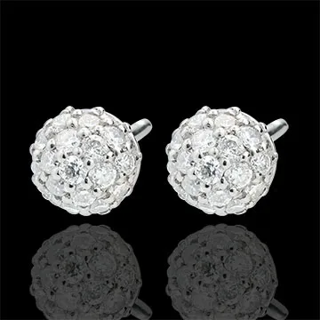 Orecchini Fascino di Diamante - Oro bianco - 9 carati - 54 Diamanti - 0.44 carati