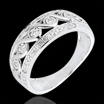 Anillo Destino - Diana - oro blanco 18 quilates y diamantes