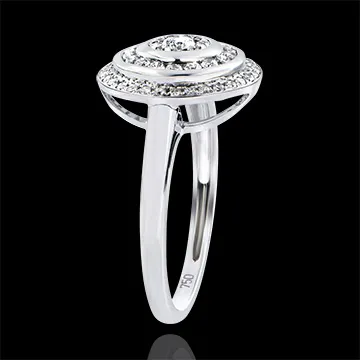 Anillo de Compromiso Destino- Anillo Hipnosis - oro blanco 18 quilates y diamantes