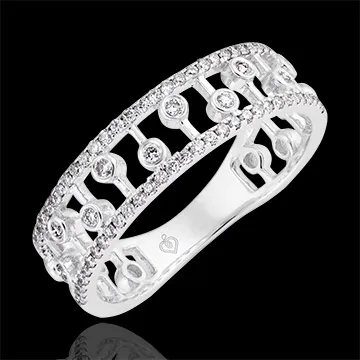Anello Destino - Philipine - oro bianco 18 carati e diamanti