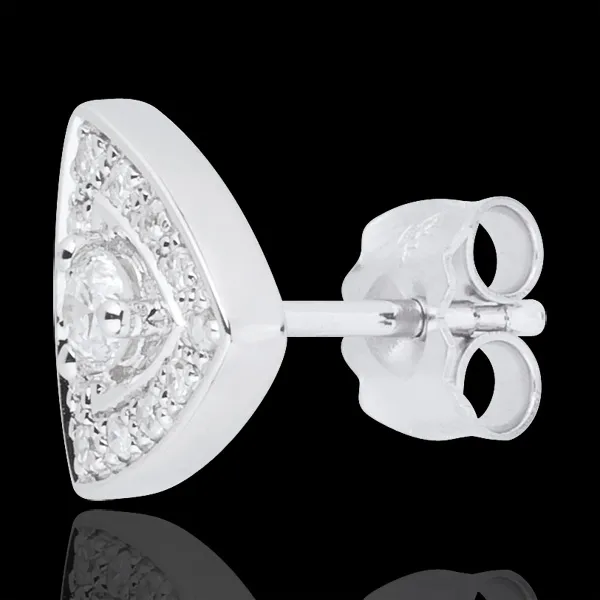 Pendientes Premier - oro blanco 18 quilates y diamantes