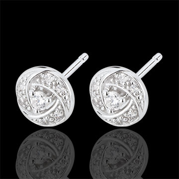 Oorbellen Destiny - Arthemis - 18 karaat witgoud met Diamanten