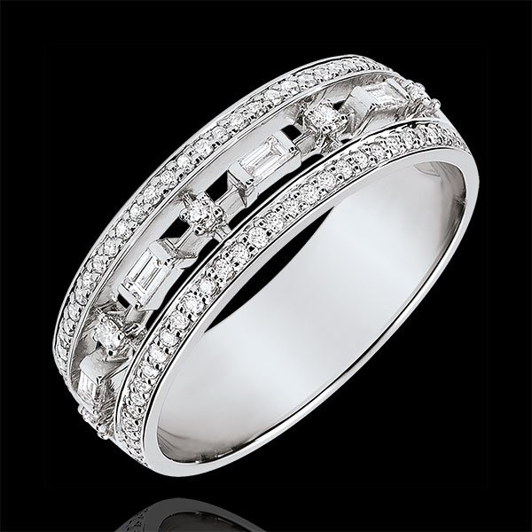 Destiny Ring - Little Empress - 71 diamonds - white gold 18 carats