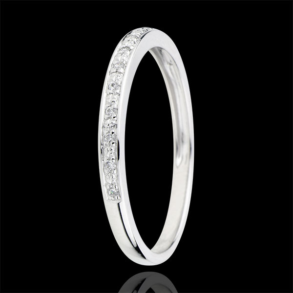 Diamond Flashes Wedding Ring - 18 carats 
