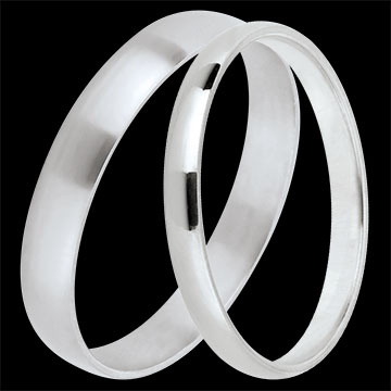 Duo di Fedi Atelier - Oro Bianco - 9 Carati