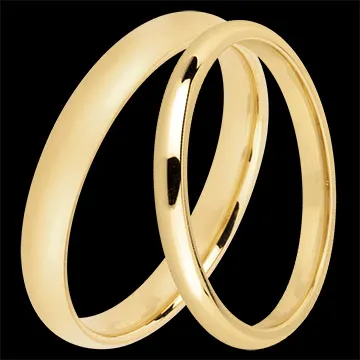 Duo fedi Atelier – Oro giallo 9 carati