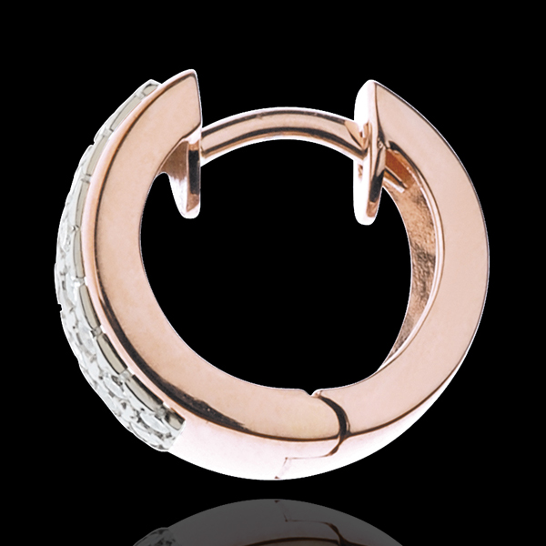 Earrings Constellation - Astral - small size - rose gold - 0.22 carat - 32 diamonds