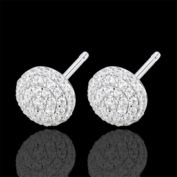 Earrings Destiny - Olga - white gold and diamonds