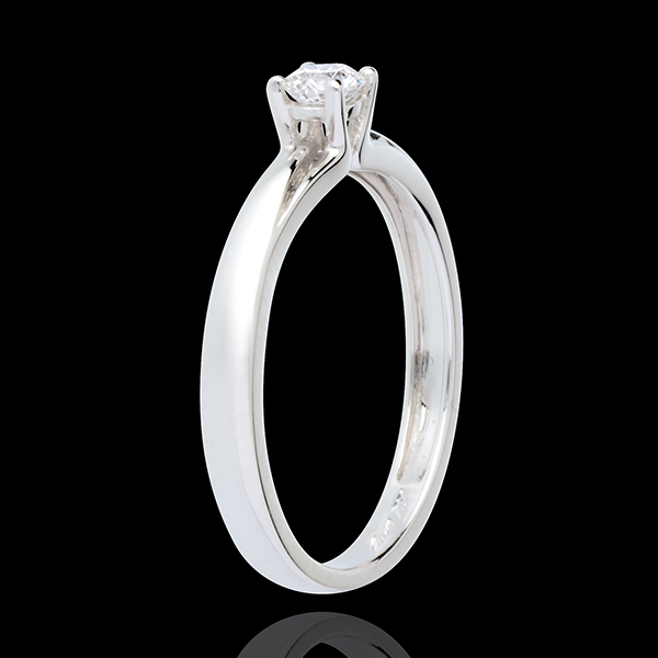 Edelweiss Solitaire Ring - White gold - 0.21 carat