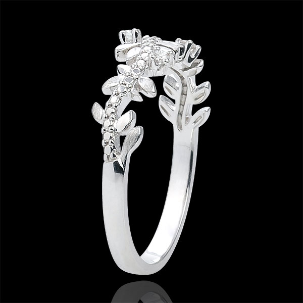 Enchanted Garden Ring - Royal Foliage-Diamond and White gold - 18 carat