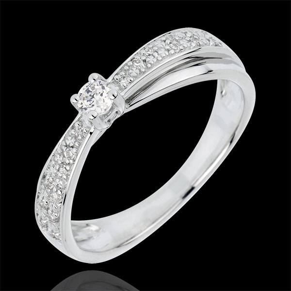 Engagement Ring Destiny - Diaphane - white gold - 18 carats : Edenly ...