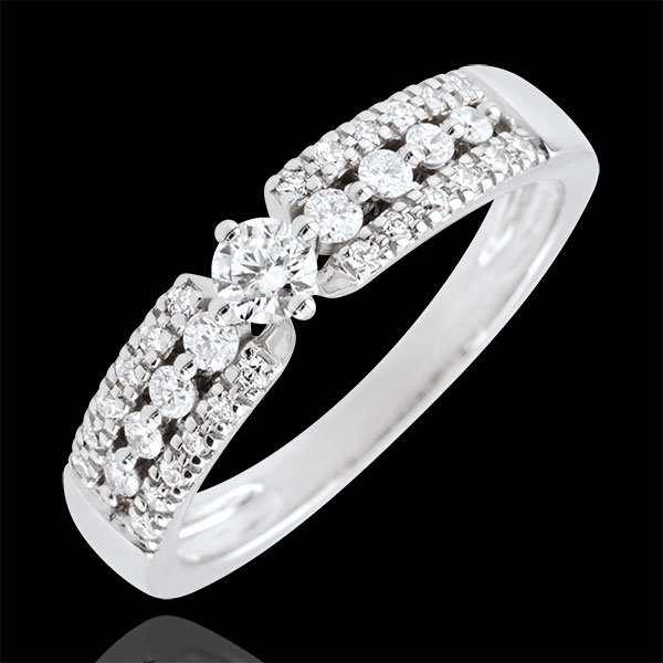 Engagement Ring Destiny - Medici - white gold - 0.10 carat
