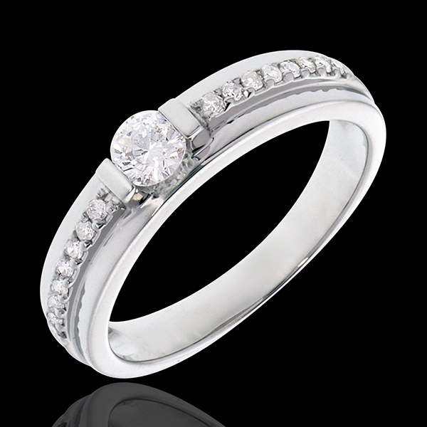 Engagement Ring Solitaire Destiny - Eugenie - 0.22 carat diamond