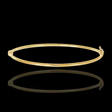Brazalete Junco Esencial - oro amarillo de 9 quilates