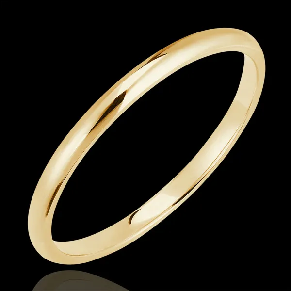 Fede nuziale Essenziale- Oro giallo - 9 carati - 1,5mm