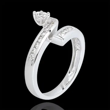 Anello La Buona Stella - Oro bianco - 18 carati - Diamante - 0.66 carati