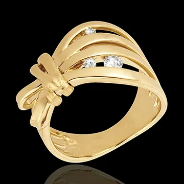 Anello Passeggiata Immaginaria - Camouflage - Oro giallo - 18 carati - Diamanti